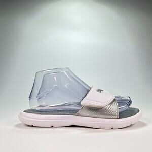Puma Surfcat Beach Slides White Silver Pool Sandals VSK-0218 Women's Size 8
